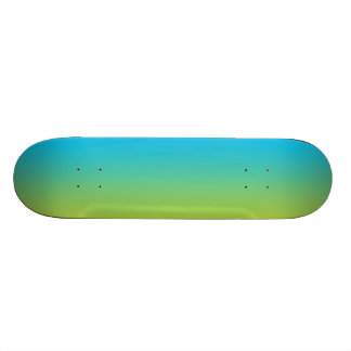 Blauw en groen ombre persoonlijk skateboard