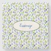 Blauw en groen Onderzetter met afdruk (Voorkant)