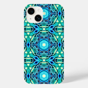 Blauw en groen pattereerde iPhone / iPad-hoesje Case-Mate iPhone 14 Hoesje