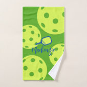 Blauw en groen Pickleball Speciaal Sweat Handdoek (Handdoek)