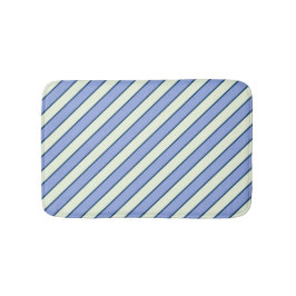 Blauw en groen pinstripe patroon badmat