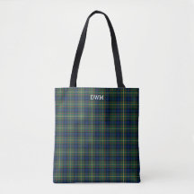 Blauw en Groen Plaid MacLaren Tartan Monogram