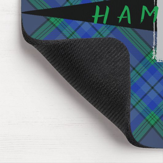 Blauw en groen Pset Mousepad - HAMbyWG Muismat (Hoek)