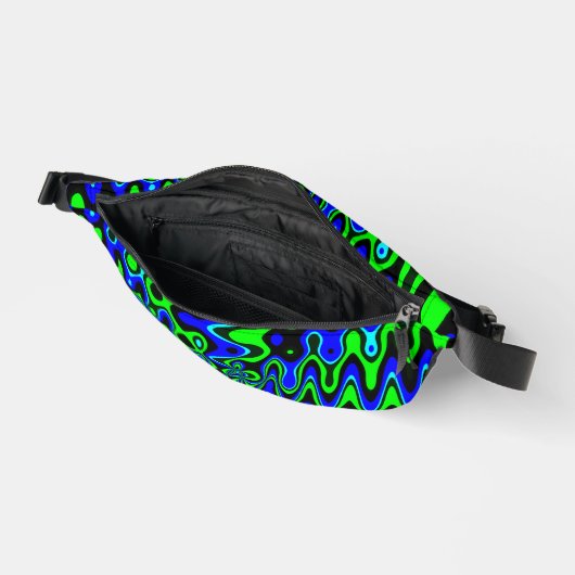 Blauw en Groen Psychedelic Heuptasje (Open)