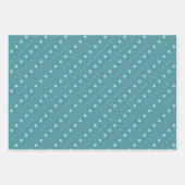 Blauw en groen puntontwerp inpakpapier vel (Voorkant)