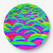 Blauw en groen Rockscape Papieren Bordje (Voorkant)