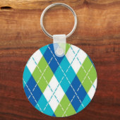 Blauw en groen sleutelhanger (Voorkant)