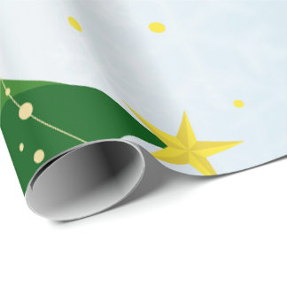 Blauw en Groen Speels Kerstcadeau Cadeaupapier