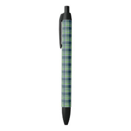 Blauw en groen spelmerk zwarte inkt pen