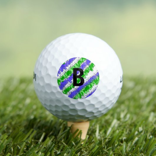 Blauw en Groen Splatter verhit Golfballen (Insitu Shirt)