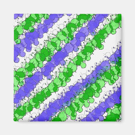 Blauw en Groen Splatter verhit Magneet