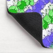 Blauw en Groen Splatter verhit Muismat (Hoek)