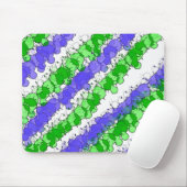 Blauw en Groen Splatter verhit Muismat (Met muis)