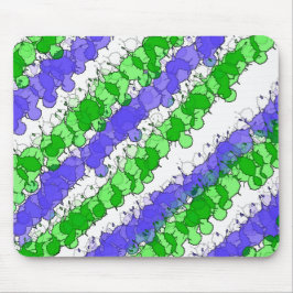 Blauw en Groen Splatter verhit Muismat