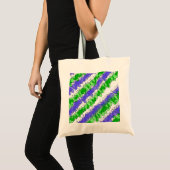 Blauw en Groen Splatter verhit Tote Bag (Voorkant (product))