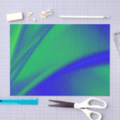 Blauw en groen spoelen tissuepapier (Craft)