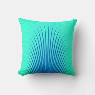 Blauw en groen stijlvol patroon kussen