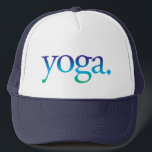 Blauw en groen strand Yoga Tropical California Pet<br><div class="desc">Perfect pet voor de yoga-minnaar! Zegt "yoga." in een blauw en groen formaat.</div>