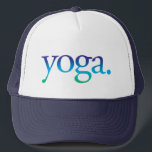 Blauw en groen strand Yoga Tropical California Pet<br><div class="desc">Perfect pet voor de yoga-minnaar! Zegt "yoga." in een blauw en groen formaat.</div>