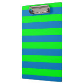 Blauw en groen strepen ontwerp klembord (Links)