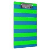 Blauw en groen strepen ontwerp klembord (Rechts)