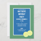 Blauw en Groen Tennisbaan en Ballenpartij Kaart (Voorkant)