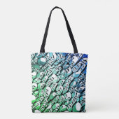 Blauw en groen tote bag (Achterkant)