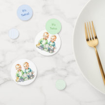 Blauw en Groen Twin Boys Theme Baby shower