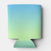 Blauw en groen verloop blikjeskoeler (Achterkant)