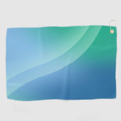 Blauw en groen verloop Golfhanddoeken Golfhanddoek (Horizontaal)