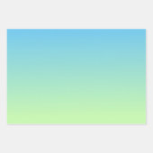 Blauw en groen verloop inpakpapier vel (Voorkant 2)