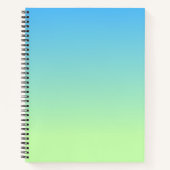 Blauw en groen verloop notitieboek (Voorkant)