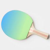 Blauw en groen verloop tafeltennisbatje (Zijkant)