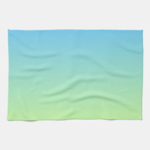 Blauw en groen verloop theedoek