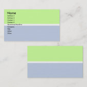 Blauw en groen Visitekaartje (Voorkant / Achterkant)