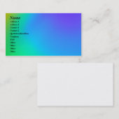 Blauw en groen Visitekaartje (Voorkant / Achterkant)