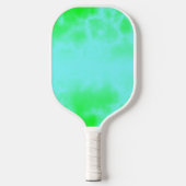Blauw en groen waterverf marmer pickleball paddle (Voorkant)