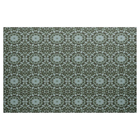 Blauw en Groen werveling Patterned Fabric Stof (Yard (91,4 cm))