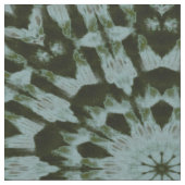 Blauw en Groen werveling Patterned Fabric Stof (Close Up)
