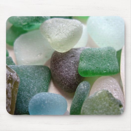 Blauw en groen Zee Muismat (Voorkant)