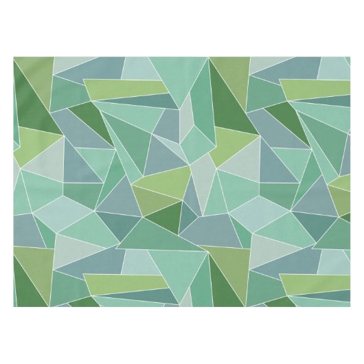 Blauw en groen Zee Tafelkleed (Voorkant (Horizontaal))