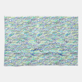 Blauw en groen zeewier theedoek (Horizontaal)