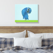 Blauw- en Groene boomkor Canvas Afdruk (Insitu (Slaapkamer))