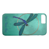 Blauw en groene libel Case-Mate iPhone case (Achterkant (Horizontaal))