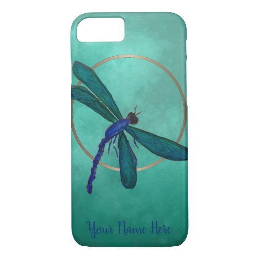 Blauw en groene libel Case-Mate iPhone case (Achterkant)