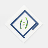 Blauw en groene Luuncheon Napkins Servetten (Hoek)