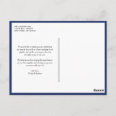 BLAUW EN GROENE MASON JARS DIE DANKZIJ JULLIE BRIE BRIEFKAART (Achterkant)