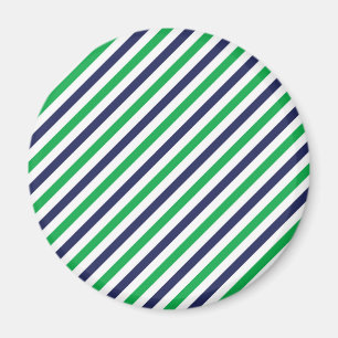 Blauw- en Groene Stripe Magnet