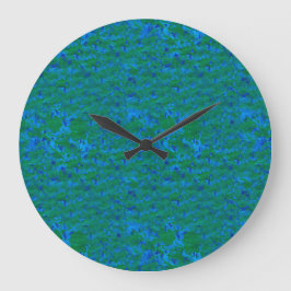 Blauw en Groene Texturen Vissen in het Zee Klok