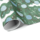 BLAUW EN GROENE VINTAGE CADEAUPAPIER (Rol Hoek)